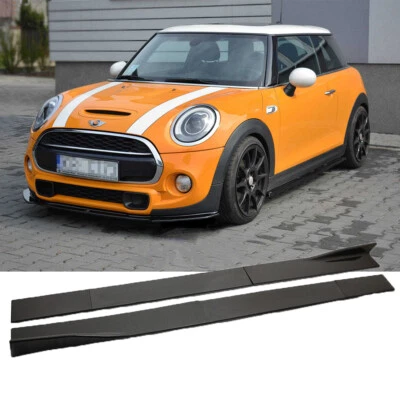 Labio divisor de panel de faldón lateral de coche con aspecto de carbono de 78,7"" para Mini Cooper F56 R56 F60 Foto 1 de 4