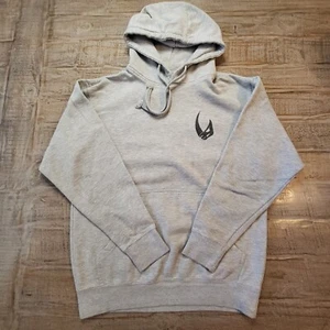 Star Wars The Mandalorian Mens Medium Gray Pullover Hoodie Sweatshirt - Picture 1 of 7
