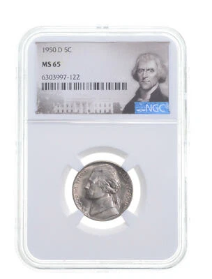 1950-D MS65 Jefferson Nickel NGC Graded Special Label - Image 1 of 4