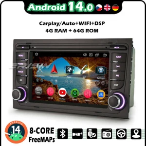 8 Kern Android 14 Navi Autoradio Carplay DSP Radio Wifi Audi A4 S4 RS4 Seat Exeo - Bild 1 von 18