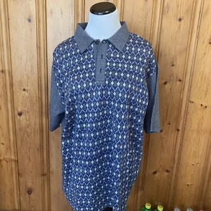 Fila Sports Taglia Media Polo Uomo Performance Golf Blu - Foto 1 di 9