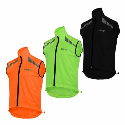 Cycling Gilet Vest Windproof Foldable Running Jacket Breathable Hi-viz vest - Image 1 of 4
