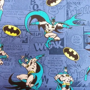 Batman sous Licence Tonal Tissu Coton Bleu Dc Comics pour 50cm - Imagen 1 de 7