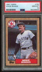 BB - 1987 Topps - #150 - Wade Boggs - PSA 10 - GEM MT - Picture 1 of 2