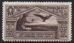 Italia, 1930 Virgilio 7.70+1.30 viola bruno # Sassone A23 NUOVO** MNH - Foto 1 di 1