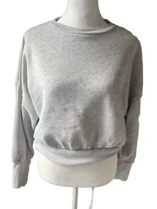 Heather Gray Size Small Cropped Sweatshirt  - Picture 1 of 3