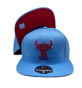 Mitchell & ness Chicago Bulls NBA Two Tonal fitted HWC hat cap Blue