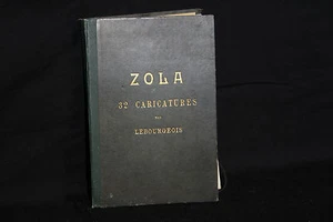 Zola, 32 caricatures par Lebourgeois, 1898 - Picture 1 of 7