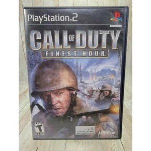 Sony PlayStation 2 PS2 Call of Duty: Finest Hour CIB W/ Manual - Picture 1 of 6