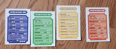 The Game Of Life Twist & Turns Lifepod Tarjetas de Referencia Repuesto USADO Juguete para Niños Foto 1 de 2