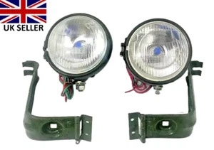 FITS Willys Jeep MB Ford GPW Headlight Light with Bracket Pair Left & Right - Picture 1 of 4