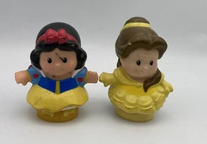 Fisher Price Little People 2012 Disney Princess BELLE & SNOW WHITE Figures (Worn - Picture 1 of 3