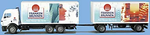 Mercedes Benz Sk 2235 Camion Rimorchio Frankenbrunnen 1:87 AWM 70230 - Foto 1 di 1