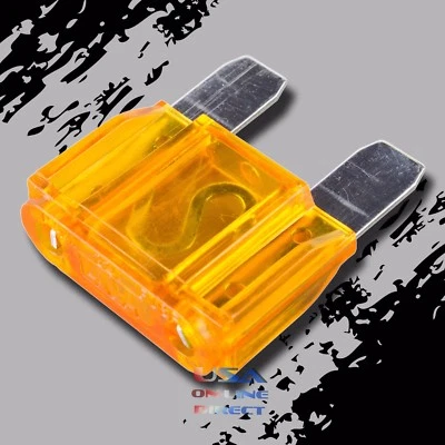 10 Pack 40A AMP MAXI Fuse 12V 24V 32V Auto DC Platinum Plated Large Audio Blade - Image 1 of 2