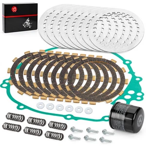 Clutch Friction And Steel Plates Kit w/ Gasket for Yamaha FZ6 2005 2006 07 08 09 - Picture 1 of 14