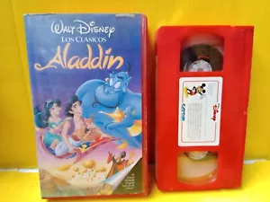 rara VHS VINTAGE ANNI '90 Disney ALADDIN lingua spagnola PAL-N ARGENTINA - Foto 1 di 6