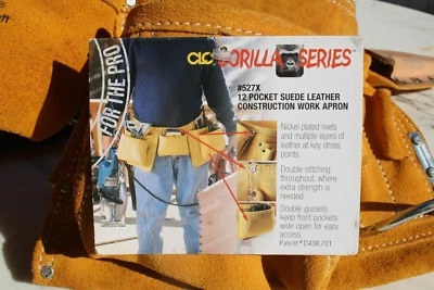 CLC Custom LeatherCraft 527X Multi Pocket Tool Work Const. Nicholas Pouch-NEW - Image 1 of 4