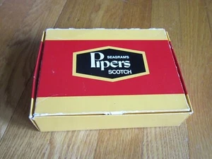 Vintage Seagram's Pipers Scotch LEERKARTON Karton Sammlerstück kostenloser Versand - Bild 1 von 10