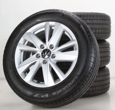 VW Touran ll 5T Sommerräder Pirelli 16 Zoll Alufelgen Karlstad Felgen 5TA601025Q - Bild 1 von 4