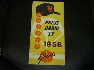 VINTAGE 1956 NEW YORK GIANTS PRESS MEDIA GUIDE EXCELLENT - Picture 1 of 1