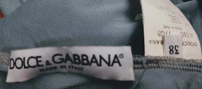 Mini Vestido Dolce & Gabbana Sin Mangas Poliéster Nylon Azul Polvoriento Talla 38 Foto 1 de 4