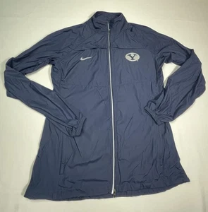 Giacca a vento BYU Cougars uomo grande blu NCAA basket full zip Nike - Foto 1 di 14