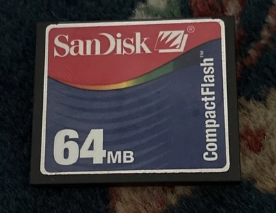 SanDisk SDCFB Compact Flash 64GB Memory Card Camera Photography HTF - Image 1 of 3