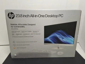 NEW!!! HP 23.8 Inch All-in-One Desktop PC 8GB 256GB SSD i3-N300 - Picture 1 of 8