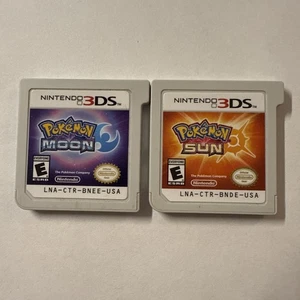 Pokémon Sole e Luna - Pacchetto 2 GIOCHI - ENTRAMBI I GIOCHI! Autentico (Nintendo 3DS) - Foto 1 di 2