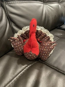 Erntedank Herbst Dekor Genäht Stoff Türkei Tisch Herzstück Rustikal - Bild 1 von 5