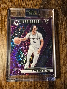 Stephon Castle RC 2024-25 Panini Mosaic NBA Debut #267 #D/50 San Antonio Spurs - Bild 1 von 2
