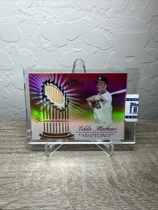 2012 Topps Tribute Eddie Mathews Serie Mundial Muestras Juego Rojo Usado Bate/10 - Imagen 1 de 1