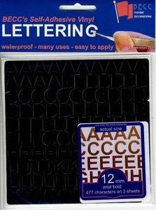 Vinyl Lettering Matt Black - Picture 1 of 1