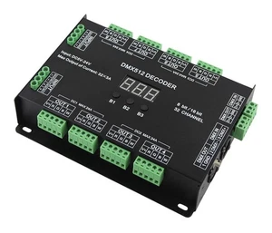 32 Channel 96A RGBW DMX 512 LED Decoder Controller DMX Dimmer DC5-24V RGBW RG... - Picture 1 of 5