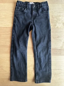 Boys Levis 514 Black Size 6 Regular Denim Jeans With Stretch & Adjustable Waist - Picture 1 of 12