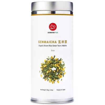 Organic Genmaicha With Matcha - Japanese Brown Rice Green Tea With Matcha - F... - Image 1 of 4