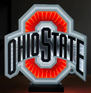 Authentic Sporticulture NFL LED Infinity Logo Light / OHIO STATE   Reg $85 - Picture 1 of 10