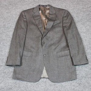 Hart Schaffner Marx Traje Chaqueta Abrigo Deportivo Blazer 42R Gris Espiga Hecho en EE. UU. - Imagen 1 de 16
