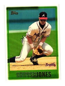 1997 Topps #276b Chipper Jones Atlanta Braves - Foto 1 di 2