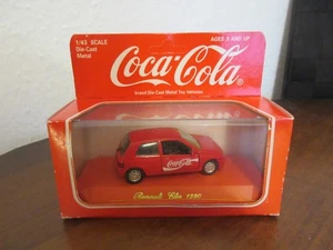 Renaulot Clio 1990 Coca-Cola coche modelo 1:43 Solido toy car die cast  - Imagen 1 de 5