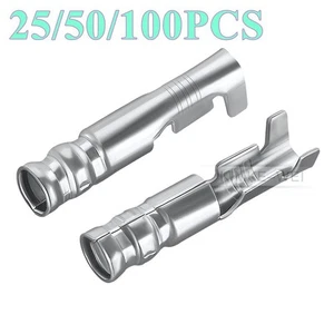 Terminales de pasador de enchufe circular hembra crimpado eléctrico automotriz de 2,8 mm contacto - Imagen 1 de 2
