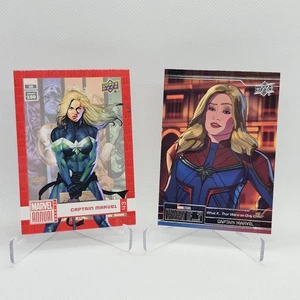 2022 Marvel Captain Marvel #43 2023 Upper Deck Marvel Captain Marvel #9 - Picture 1 of 2