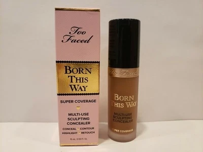 TOO FACED Born This Way Super Coverage Sculpting Concealer CHAI .5 oz NIB 0.5 oz - Image 1 of 2