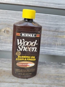 Colonial Walnut MINWAX Wood-Sheen Rubbing Oil Stain & Finish - Picture 1 of 3