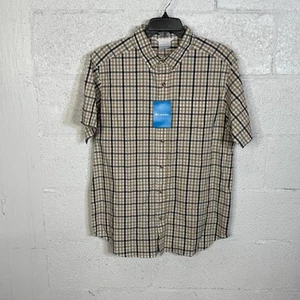 Columbia Camicia Uomo Rapid Rivers II Manica Corta Bottoni Antico Fossile, M - Foto 1 di 5