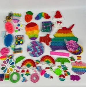 Massive Fidget Sensory Satisfying Toys Joblot Bundle Pads Cubes Balls Etc - Picture 1 of 9
