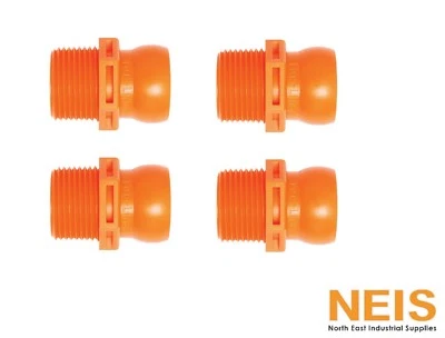 Loc-Line Modular Hose System Adaptor 3/4" NPT Connector for 3/4" ID System 4Pack - image 1 of 3