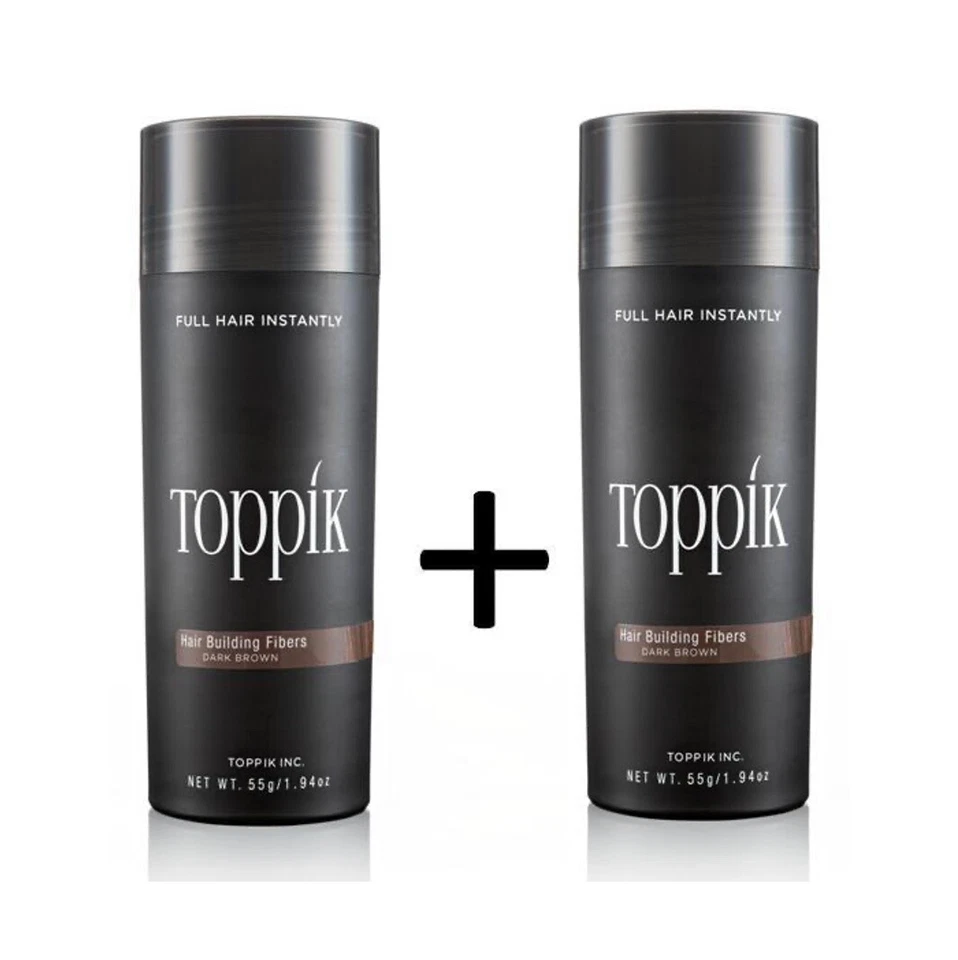 2 x TOPPIK 55 (g). Hair Fibers - thickener loss concealer Microhairs - Image 1 of 1