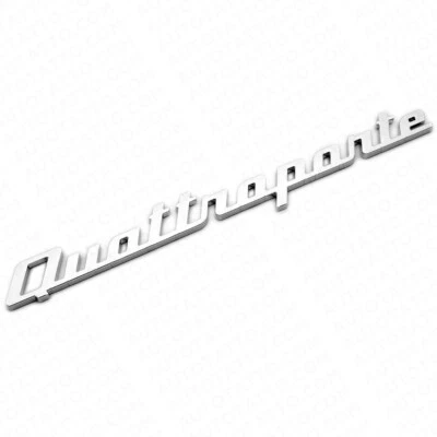 Maserati Quattroporte Chrome Trunk Lid Nameplate Logo Emblem Badges Sport - Image 1 of 4