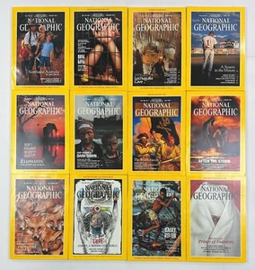 National Geographic 1991 Full Set Originals Jan-Dec Vol. 179 # 1 - Vol. 180 #6 - Picture 1 of 13